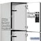 Salsbury Industries Wardrobe Locker, 45" W, 24" D, 76" H, (3) Wide, (9) Openings, Gray 23364GRY - alternate 8
